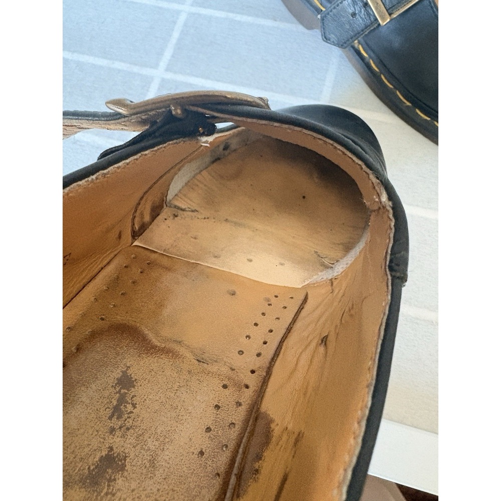 Dr. Martens Single-Strap Mary Jane UK Black Leather - VTG MIE - Picture 7 of 12